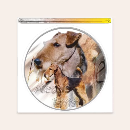 sticker airedale terrier